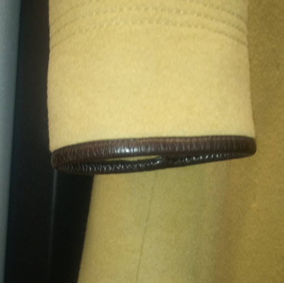 Vintage Coach Camel Hair Leather trim Coat - Picture 5 of 8